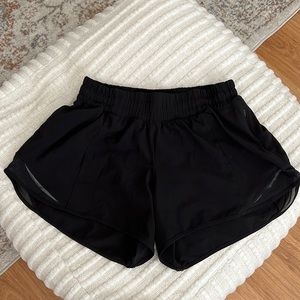 Lululemon 6 tall black shorts